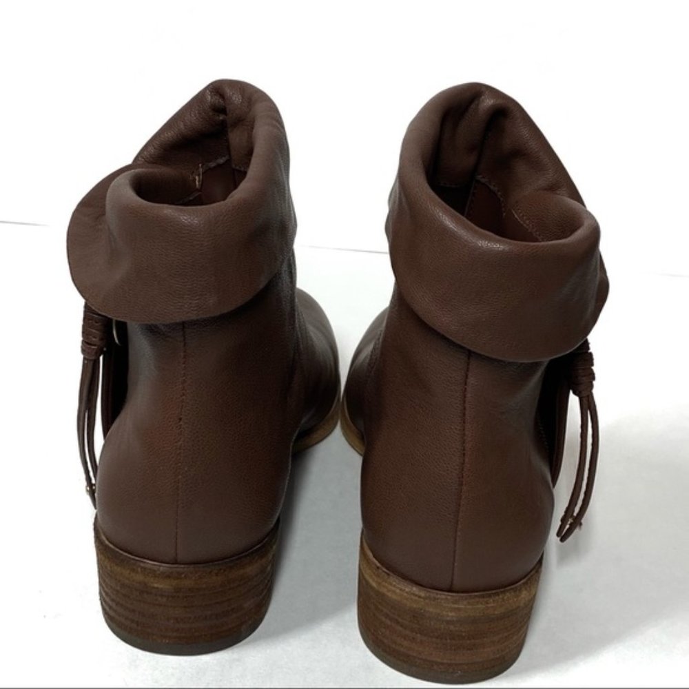 See By Chloe Masha Leather Cuff Ankle Boots Light Brown Size 6.5 NIB NWT - Picture 4 of 12